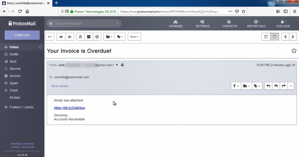 Your invoice is overdue